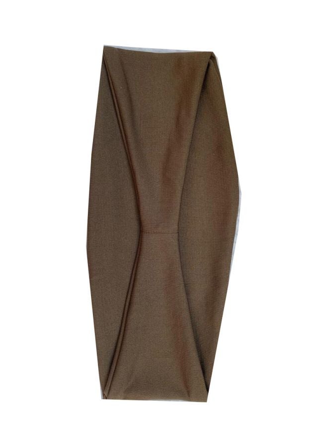The Girl Cap Stretchable Fabric Headband Coffee 44cm  - Image 1