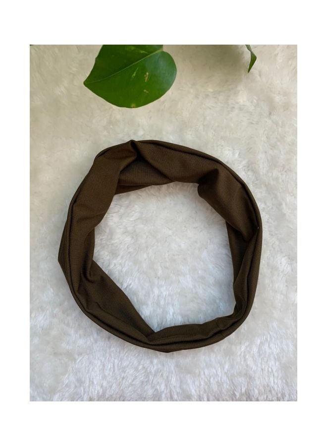 The Girl Cap Stretchable Fabric Headband Coffee 44cm  - Image 2