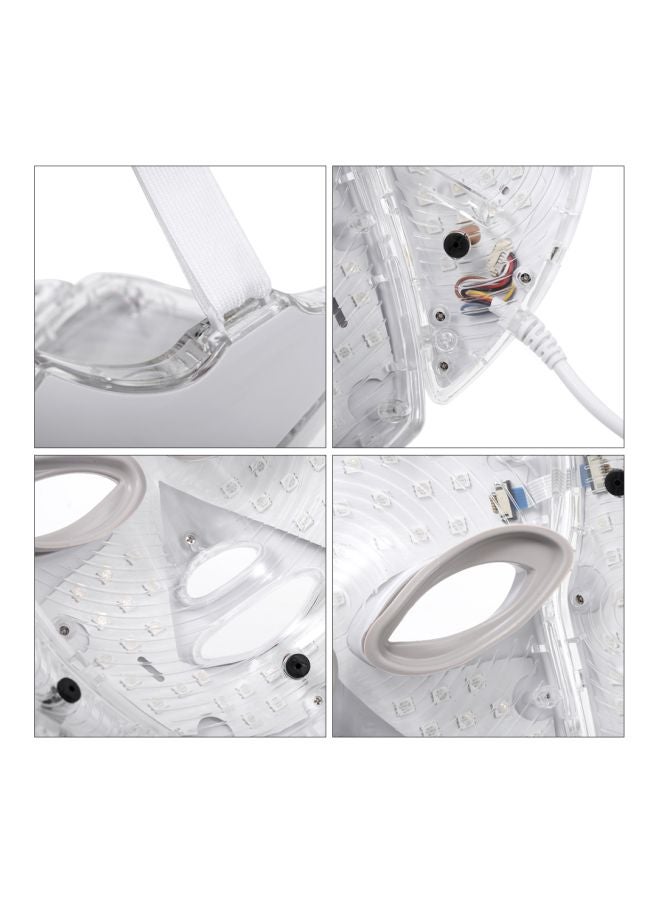 Generic 7-LED Colour Optical Whitening Face Mask With Remote Kit White/Black 230x200mm  - Image 2