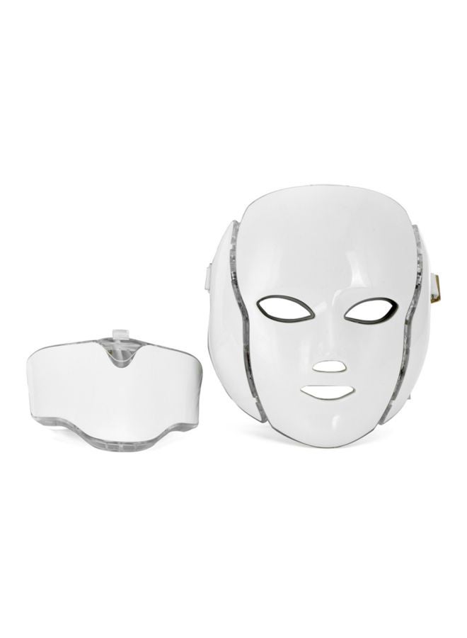 7-LED Colour Optical Whitening Face Mask With Remote Kit White/Black 230x200mm