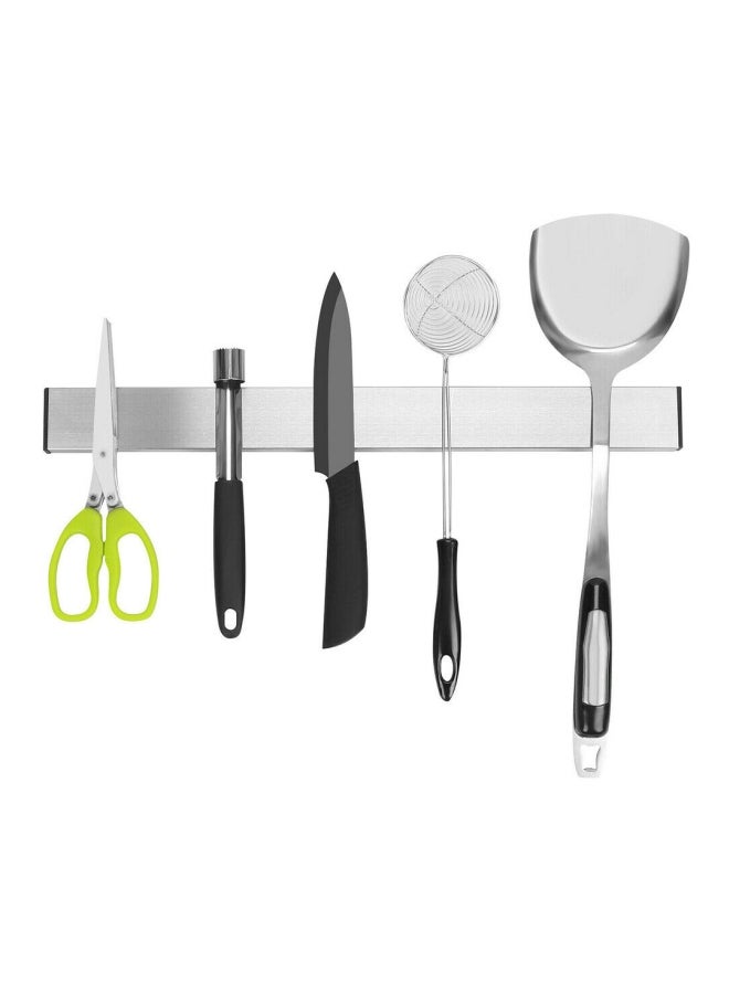Wall Mount Magnetic Knife Holder Silver 60cm - Image 1