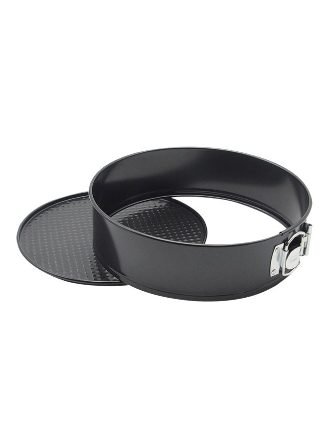 Stainless Steel Round Cake Baking Pan Black 24x8x24.cm