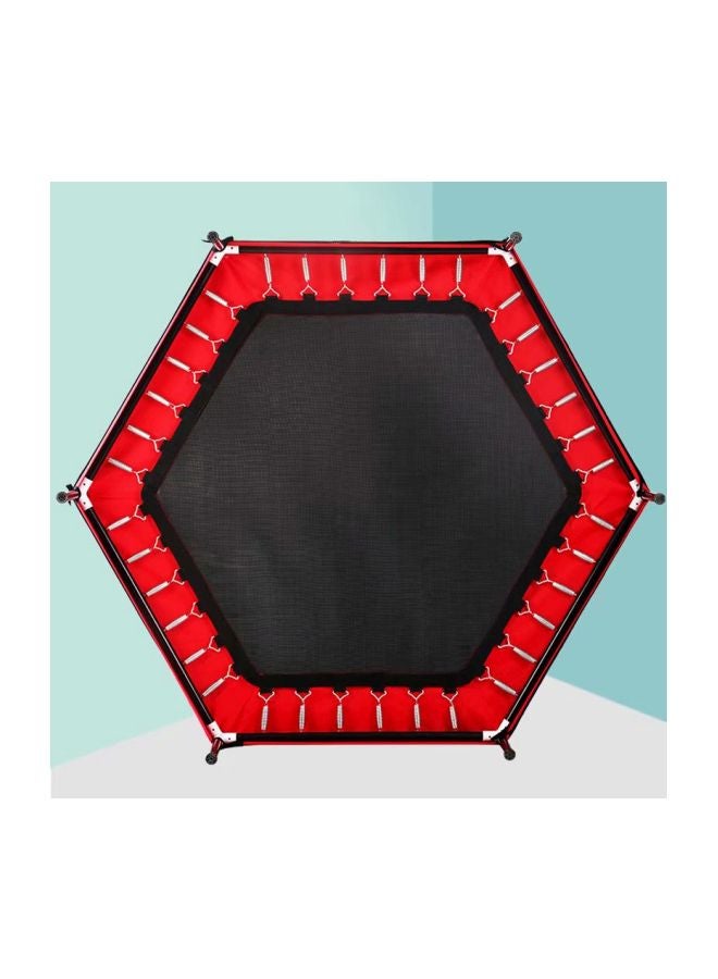 Fancy Trampoline With Safety Enclosure Net Jumping Mat 157x120x157cm  - Image 4