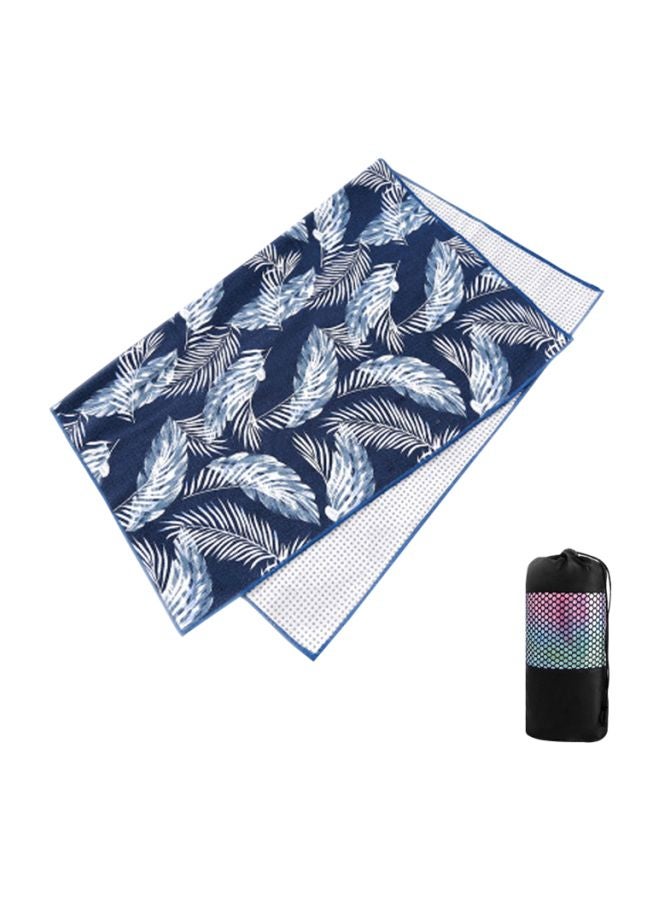 Generic Tie-Dye Print Non-Slip Sport Fitness Blanket Towel With Net Bag 183x63cm