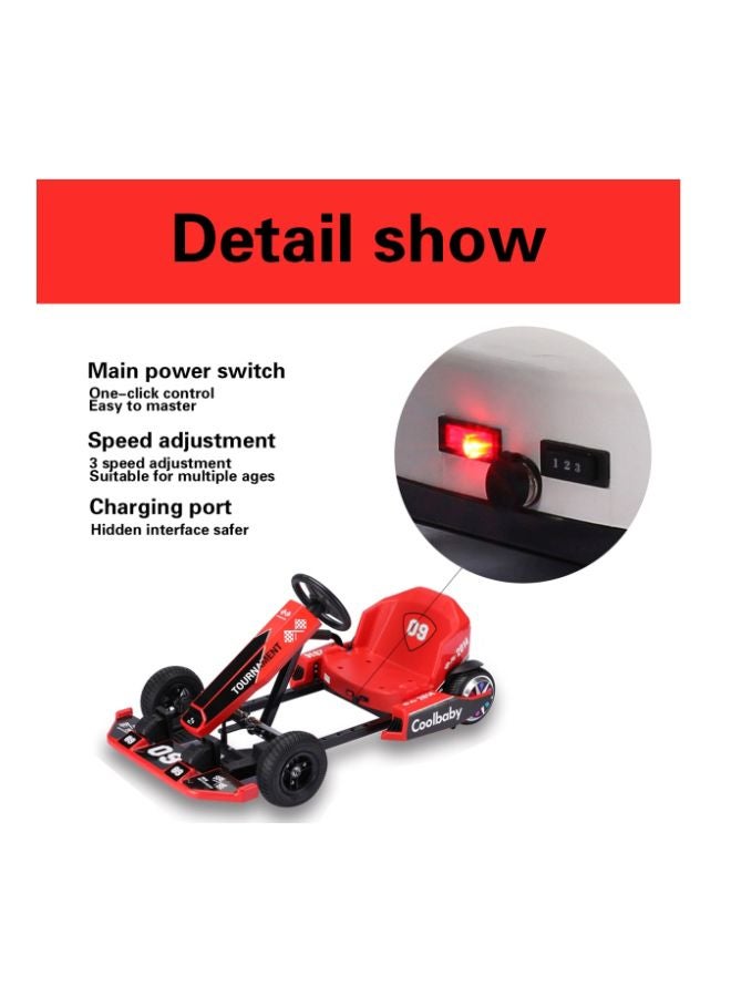 كول بيبي سيارة سباق كهربائية كريزي درفت أحمر 84.5x60x33سم - Image 3