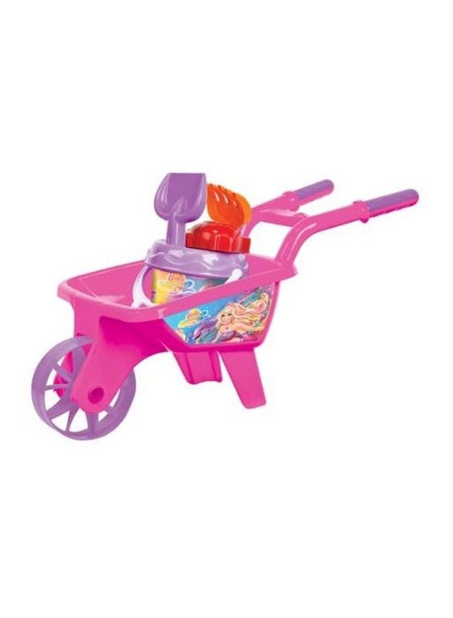 dede Barbie Wheel Barrow Beach With Acessories Set