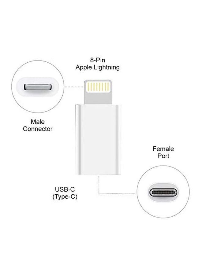 محول من Lightning إلى Type-C. أبيض - v1590748446/N37768847A_2