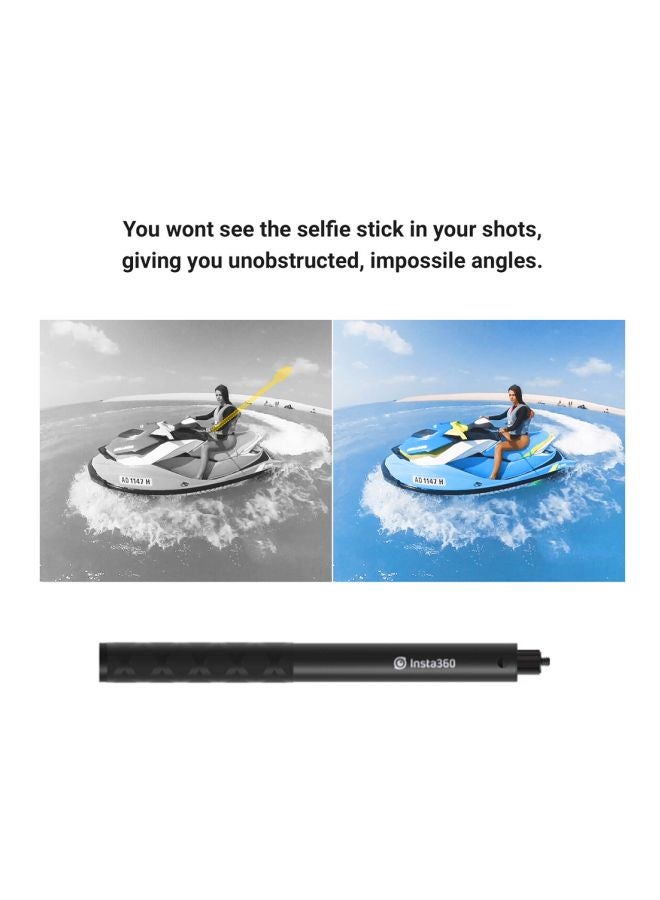 Insta360 - Portable Selfie Stick Black/Grey - Image 1