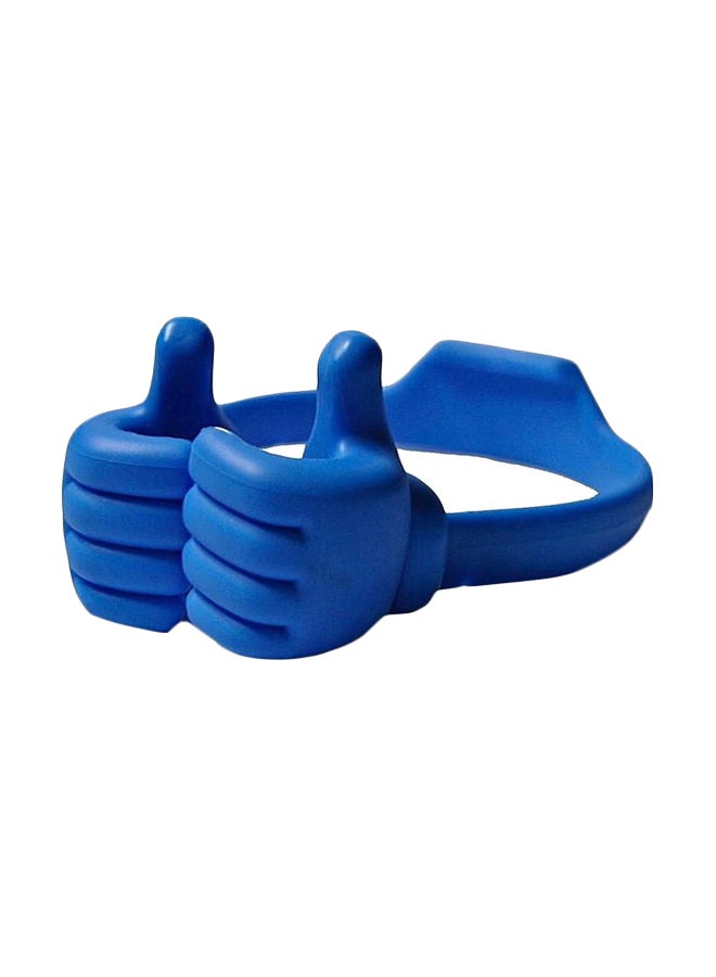 Ok Stand Thumb Shaped Portable Universal Mobile Phone Holder Blue - Image 1
