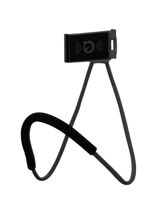 Lazy Hanging Neck Phone Holder Bracket Mount Black - Image 1