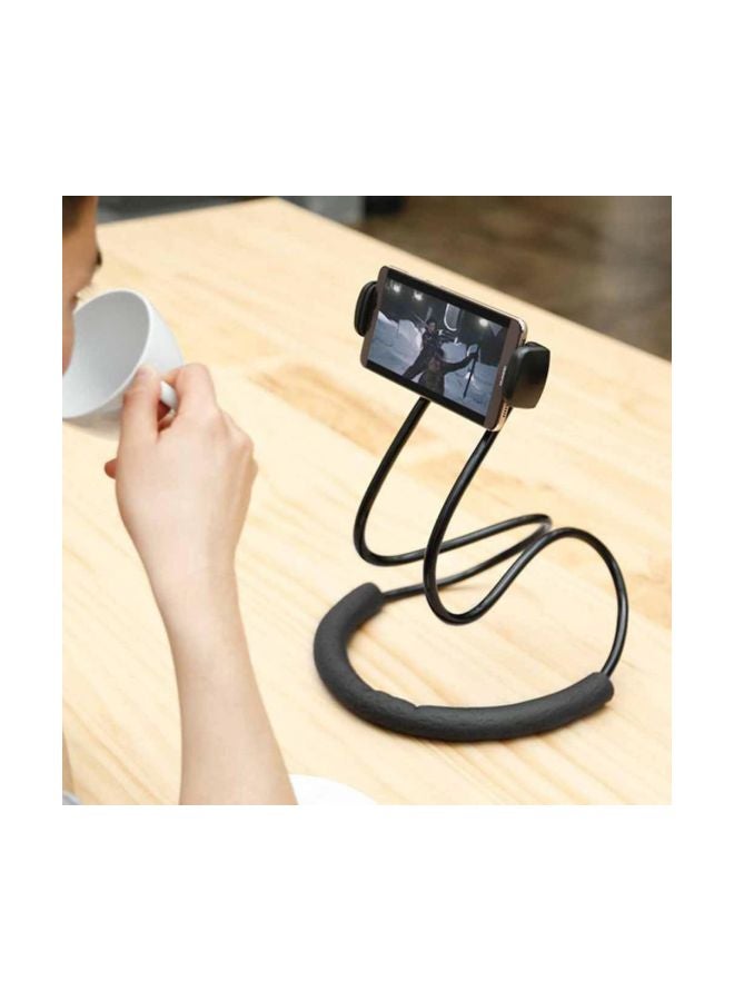 Lazy Hanging Neck Phone Holder Bracket Mount Black - Image 3