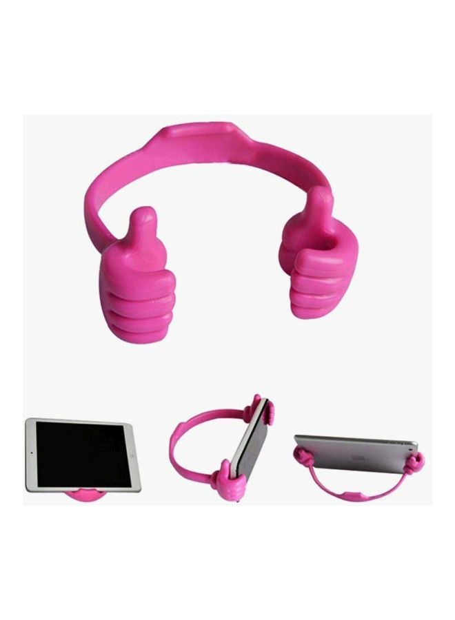 Rubik Thumb Ok Designed Mobile Phone Holder Dark Pink - Image 3