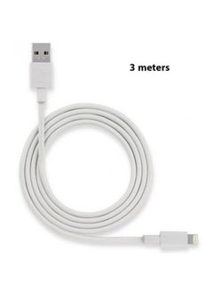 Generic Lightning Data Sync Charging Cable White  - Image 2