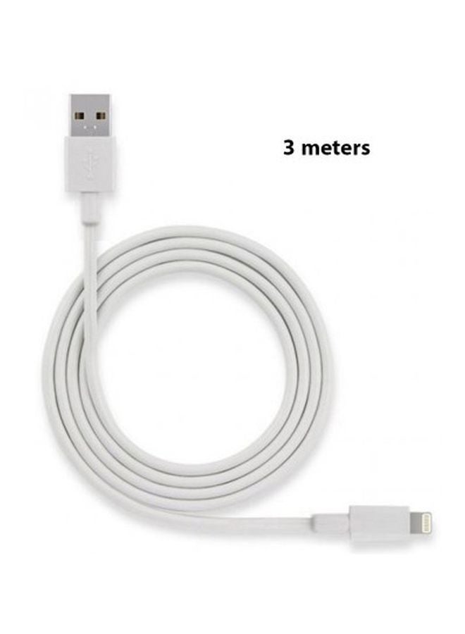 Lightning Data Sync Charging Cable White