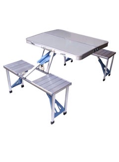 MT Folding Aluminum Picnic Table Silver  - Image 1