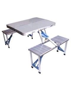 MT Folding Aluminum Picnic Table Silver  - Image 2