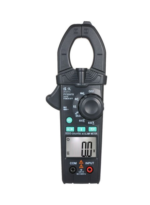 Digital Automatic Range Clamp Multimeter Black 21x4x11.60cm