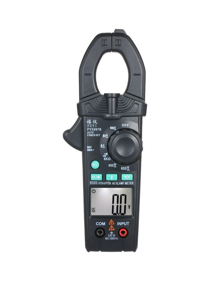 FUYI Digital Automatic Range Clamp Multimeter Black 21x4x11.60cm  - Image 1