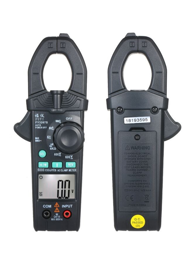 FUYI Digital Automatic Range Clamp Multimeter Black 21x4x11.60cm  - Image 2
