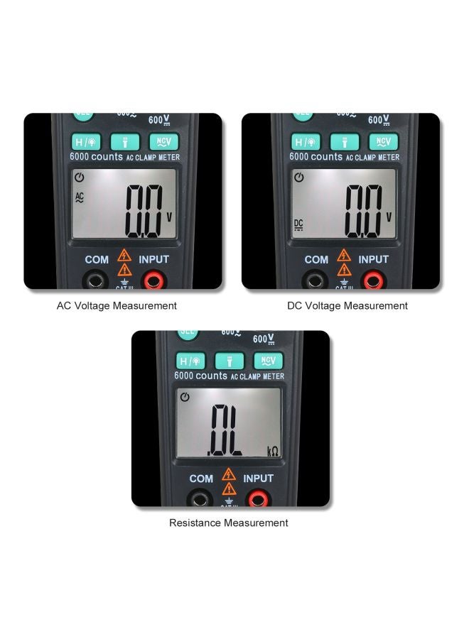 FUYI Digital Automatic Range Clamp Multimeter Black 21x4x11.60cm  - Image 3