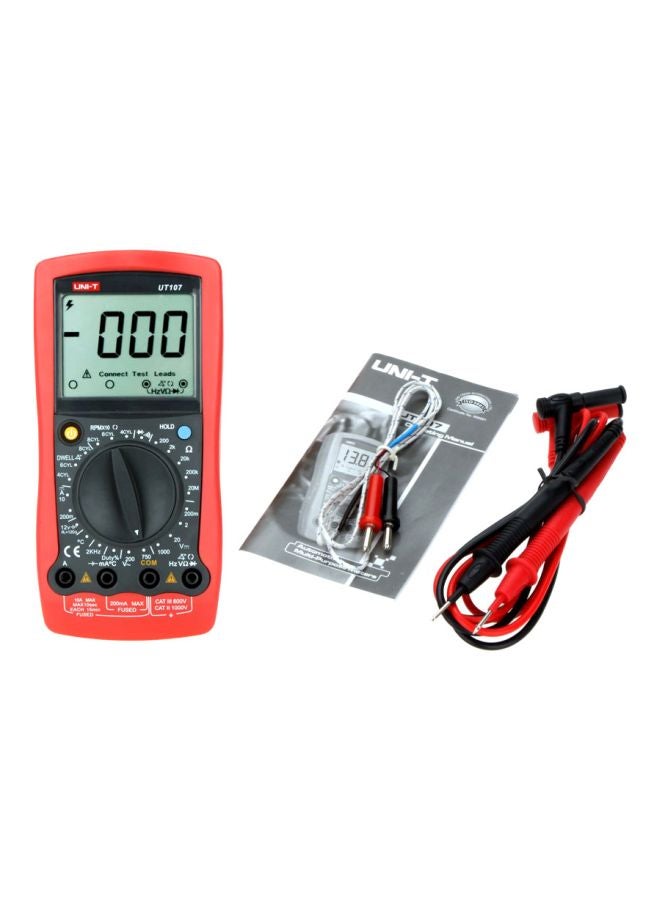 UNI-T Handheld Automotive Battery Tester Red/Black 22cm - Image 1