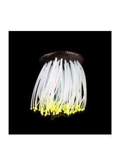 Glowing Artificial Sea Anemone For Aquarium White/Yellow/Black 9.3cm - v1590754975/N38054753A_5