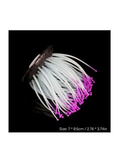 Glowing Artificial Sea Anemone For Aquarium Pink/Black/White 9.3cm - v1590754975/N38054754A_2