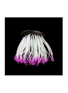 Glowing Artificial Sea Anemone For Aquarium Pink/Black/White 9.3cm - v1590754979/N38054754A_4