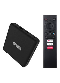 KM1 Android TV Box With Remote Control V7546 Black