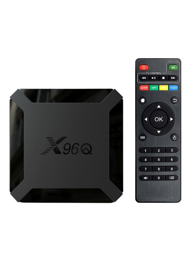 Generic - X96Q Smart Android TV Box With Remote Control V7545 Black - Image 1