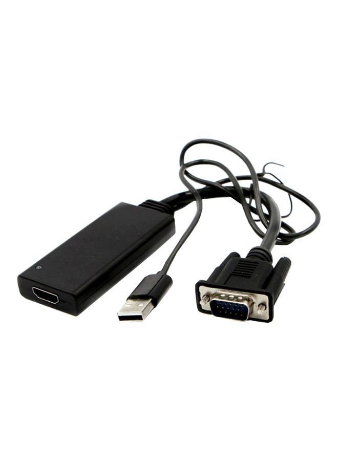 محول من HD إلى VGA V7454 أسود - Image 1