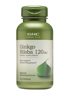 GNC Herbal Plus Ginkgo Biloba Dietary Supplement - 100 Capsules  - Image 1