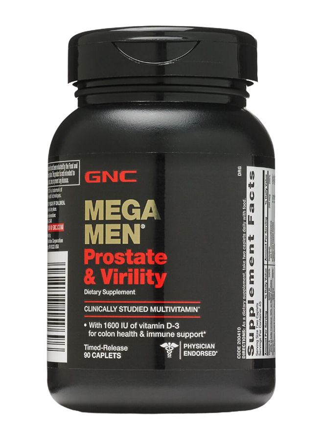 جي إن سي متعدد الفيتامينات ميجا مان لزيادة القوة والبروستاتا - 90 كبسولة - Image 1