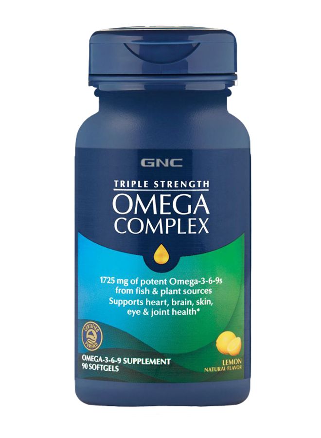 جي إن سي مكمل غذائي من مركب أوميغا ثلاثي القوة - 90 كبسولة هلامية - Image 1