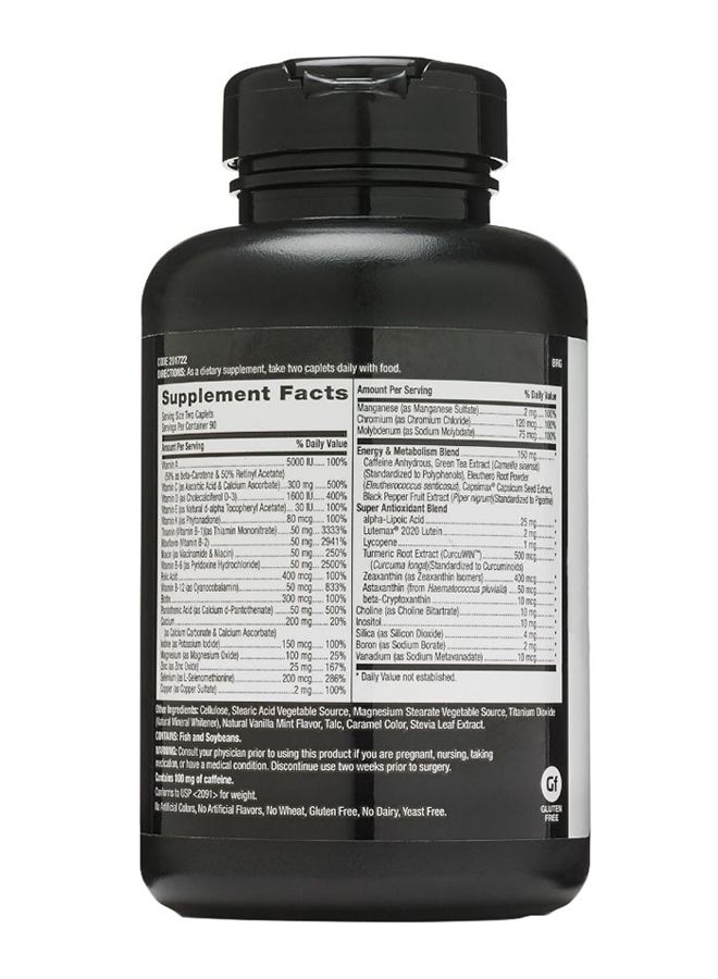 GNC Mega Men Energy And Metabolism Dietary Supplement - 180 Caplets - Image 2