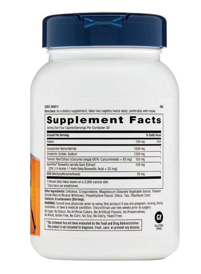 GNC - Triflex Fast Acting Dietary Supplement - 120 Caplets - Image 1