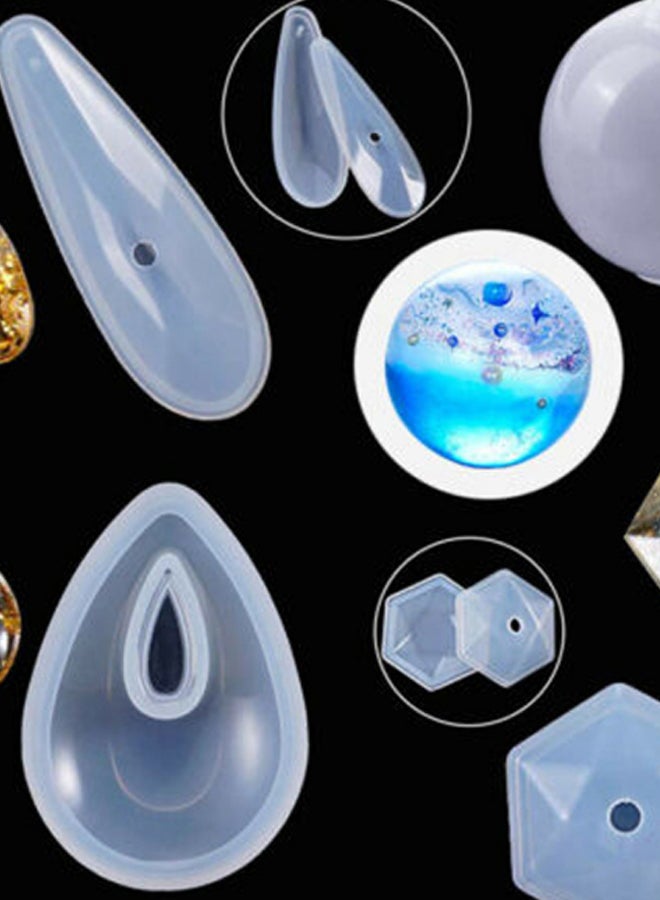 98-Piece DIY Resin Jewelry Making Mold Craft Kit With Storage Bag  - Image 2