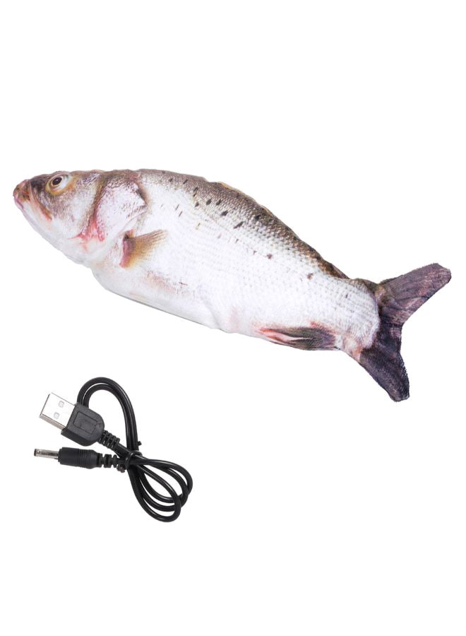 لعبة السمكة الراقصة الكهربائية مع كابل USB متعدد الألوان 30 x 12سم - Image 1