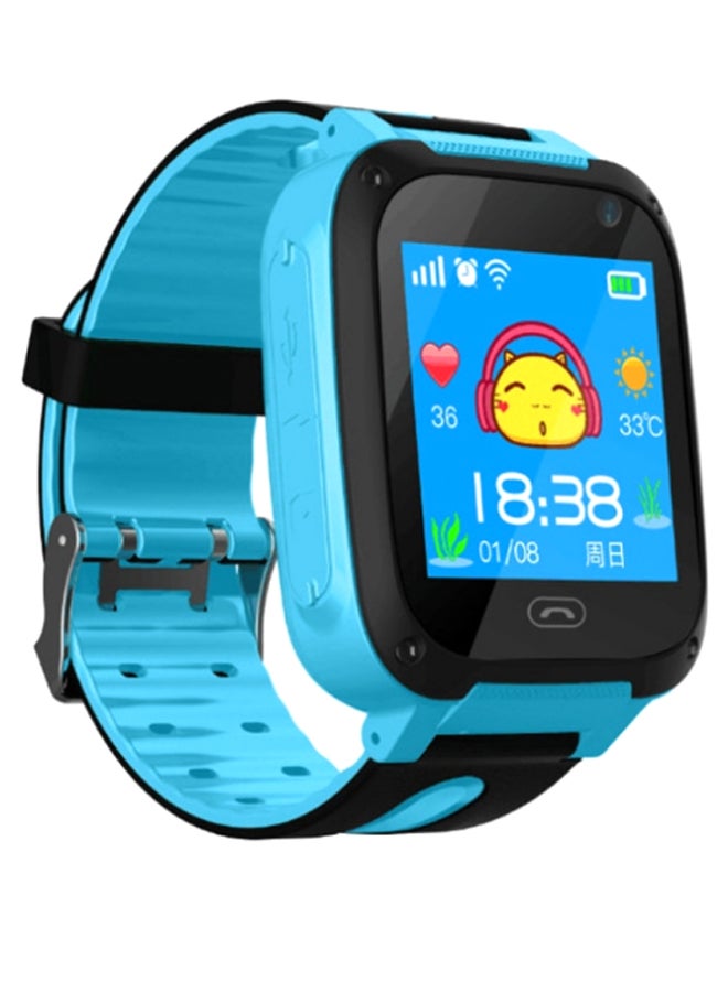 كول بيبي ساعة ذكية تعمل باللمس مزودة بكاميرا أسود/أزرق - Image 1