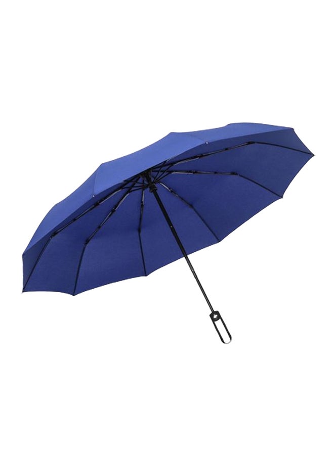 10-Rib Automatic Tri Fold Umbrella Blue/Black  - Image 1