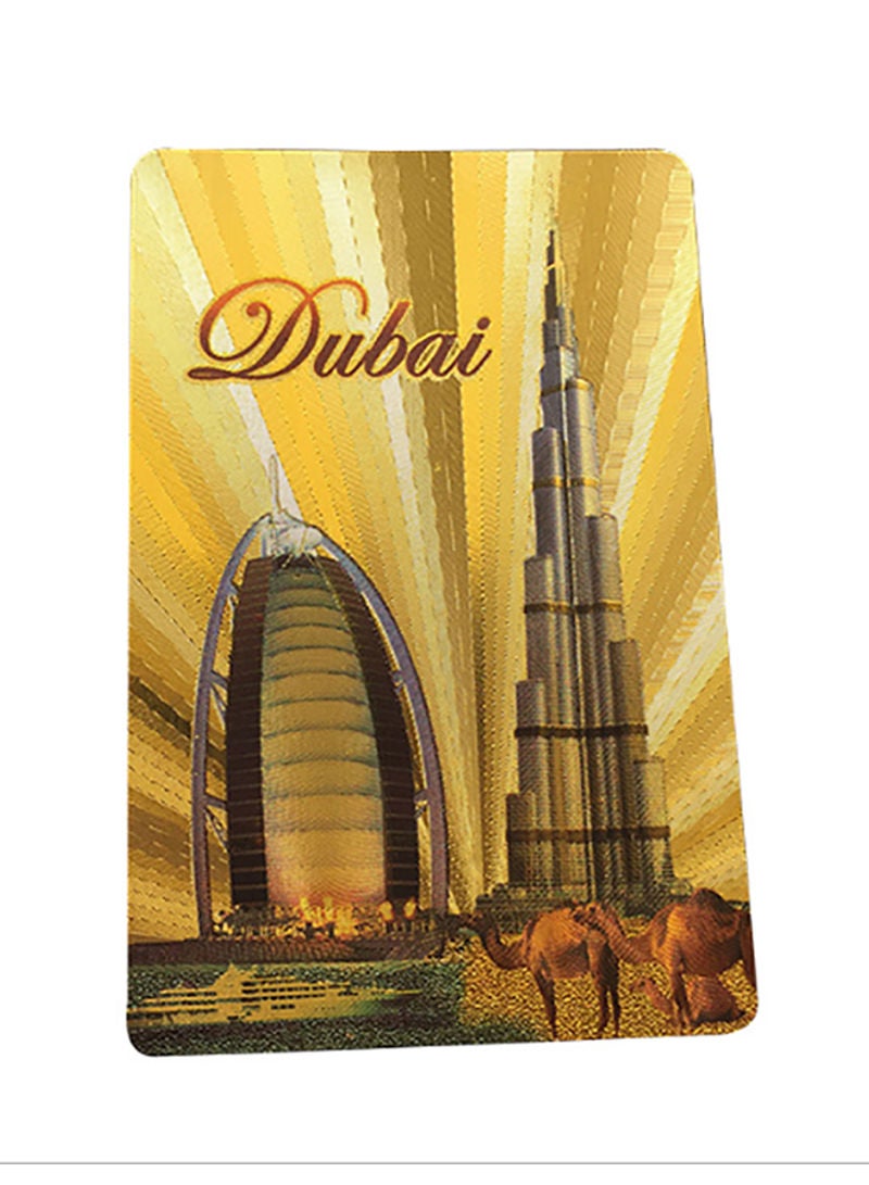 SAPU - Dubai Burj Al Arab Gold Foil Playing Card - Image 1
