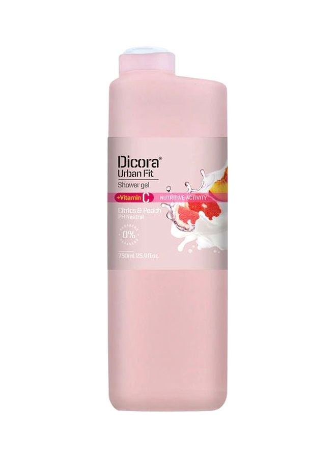 Dicora Urban Fit Vitamin C Nutritive Activity Shower Gel - Citrus And Peach 750ml