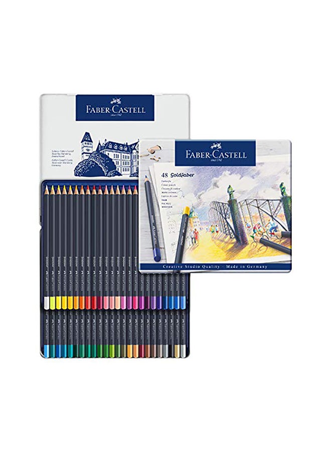 FABER-CASTELL - 48-Piece Creative Studio Goldfaber Aqua Watercolor Pencils Multicolour - Image 1
