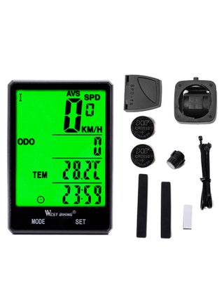 عداد سرعة وعداد مسافة للدراجة مقاوم للمطر مع مجموعة التركيب - v1590767675/N38378325A_1