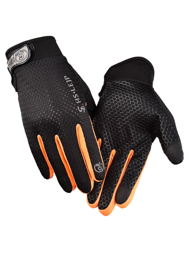 زوج من قفازات تدريب رفع الأثقال بقبضة محكمة لحماية راحة اليد - Image 1