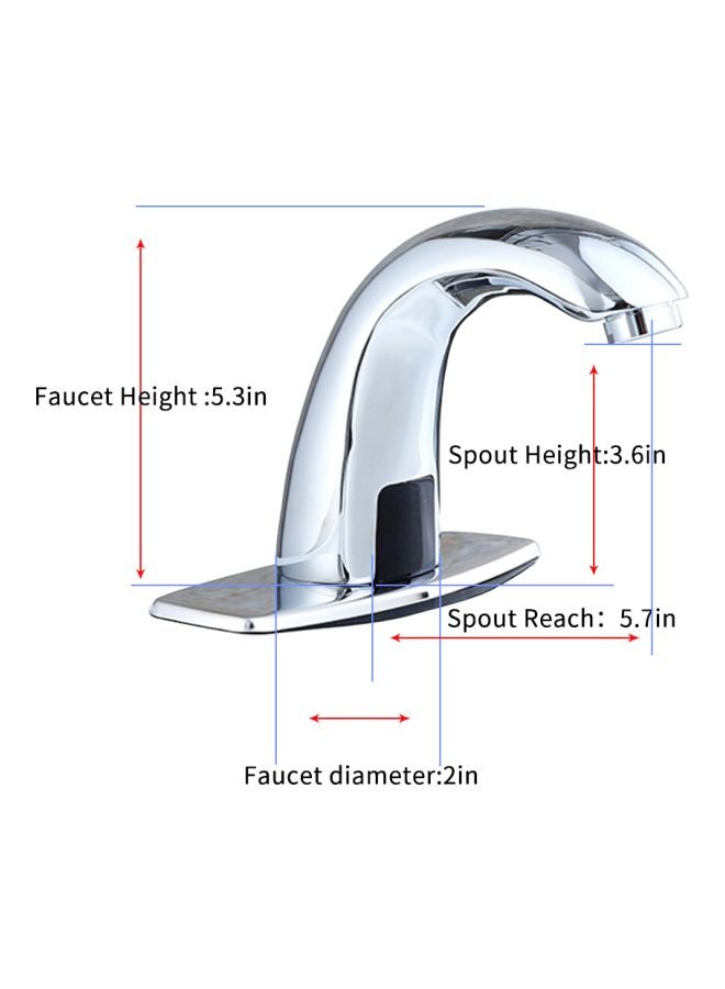 Generic - Automatic Sensor Touchless Faucet Silver - Image 1