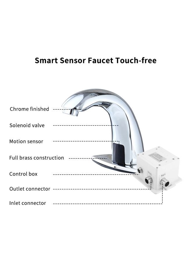 Generic - Automatic Sensor Touchless Faucet Silver - Image 1