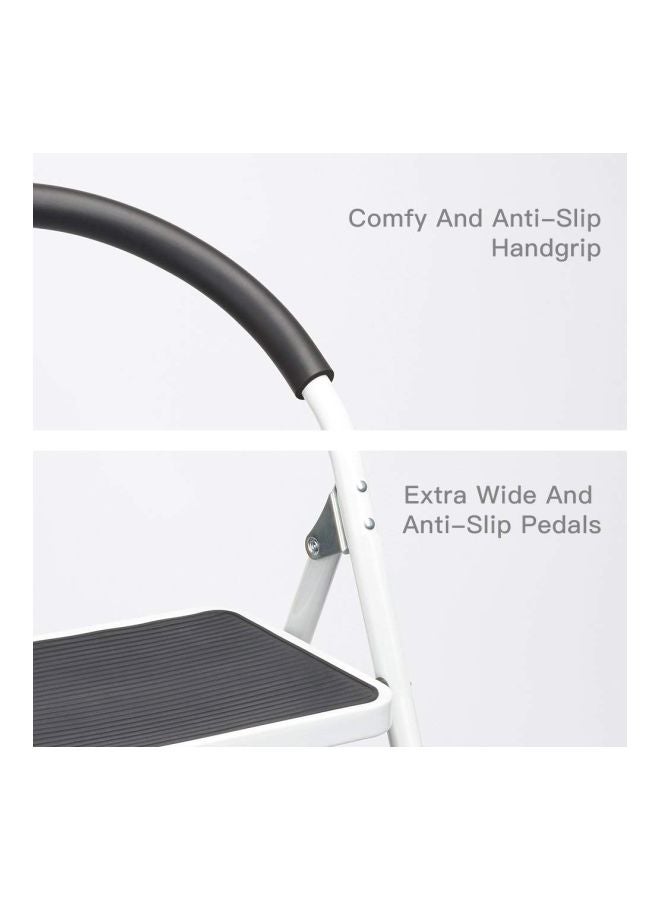 4-Step Ladder Folding Stool White/Black 59x.5x15.5x32.5inch  - Image 4