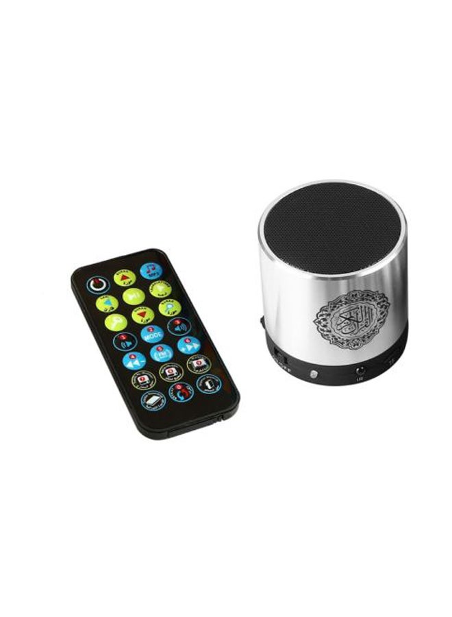Holy Quran Bluetooth Speaker With Remote Silver - Image 2