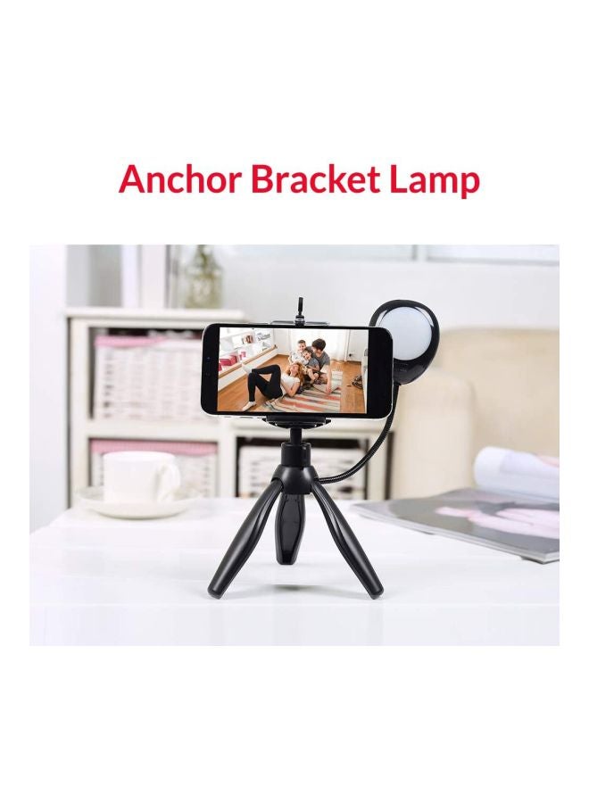 Trands Tripod Stand With Selfie Ring Light Cell Black  - Image 2